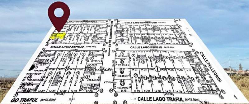 Plano del lote en El Cerrito